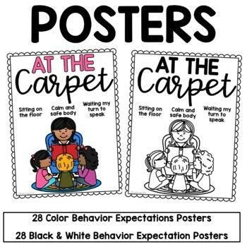 Behavior Expectation Visual Posters By Brooke Reagan Tpt Classroom