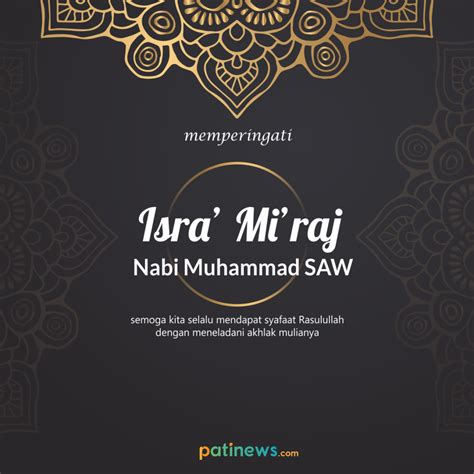 Kata Mutiara Ucapan Selamat Menyambut Isra' Mi'raj Nabi Muhammad SAW 1440 H/ 2019