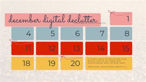 December Digital Declutter