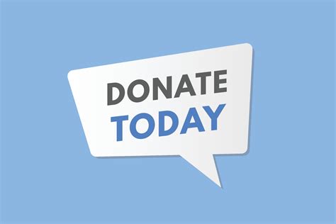 Donate Today Text Button Donate Today Sign Icon Label Sticker Web