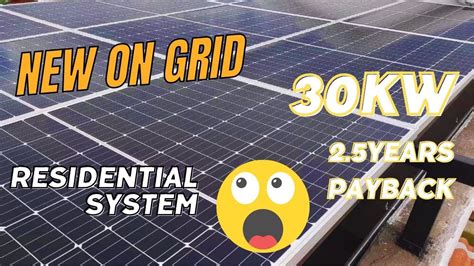 On Grid Solar Power System Cost Kw Residential Solar System