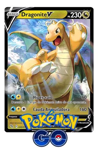 Carta Pok Mon Dragonite V Cole O Especial Go Mercadolivre