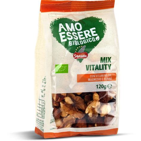 Mix Vitality Bio Misto Di Frutta Secca Amo Essere Biologico