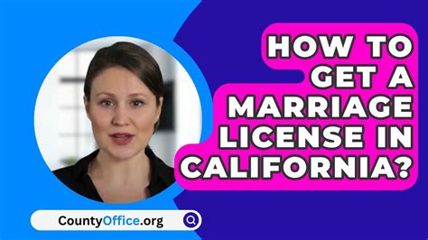 How To Get A Marriage License In California Youtube