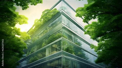 Eco Friendly Building In The Modern City Sustainable