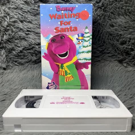 Barney Waiting For Santa Sing Along Vhs Becky Swonke David Voss The