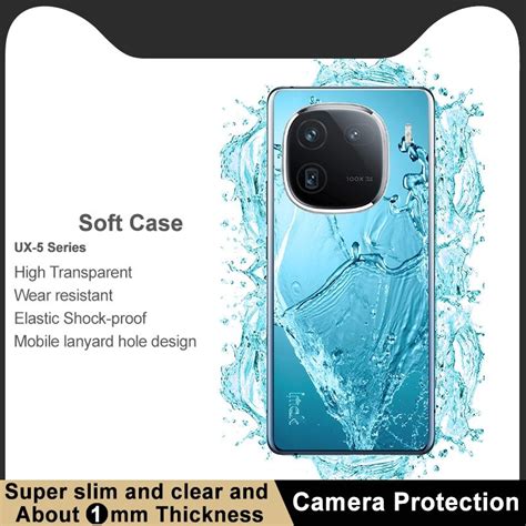 For Vivo IQOO 12 Pro 5G IMAK UX 5 Series Transparent TPU Phone Case