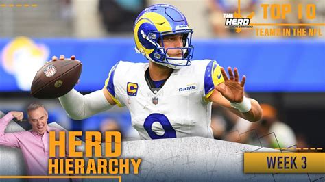 Herd Hierarchy Rams Commanders Leap Into Colins Top 10 Heading Into Week 3 I Nfl I The Herd