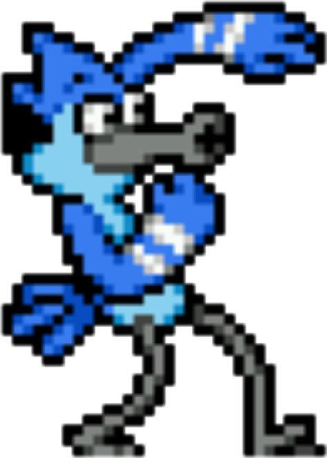 Mordecai Sticker Mordecai Pixel Art Free Transparent Png Download