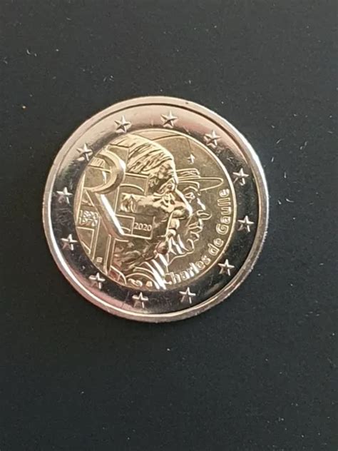 PIECE DE 2 Euros Commemorative 2020 Francecharles De Gaulle Quasi Neuve