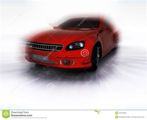 Carro De Esportes Vermelho No Movimento Ilustra O Stock Ilustra O