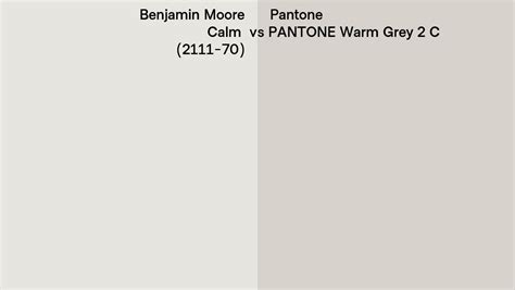 Benjamin Moore Calm Vs Pantone Warm Grey C Side By Side