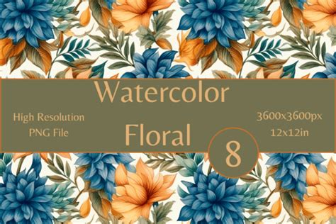 Watercolor Floral Paper Graphic By Chase Minds Creative · Creative Fabrica