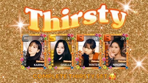 SUPERSTAR SMTOWN AESPA Thirsty Limited Edition Complete Set