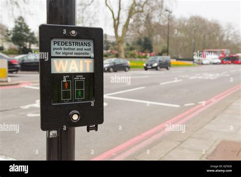 Push Button Wait For Walk Signal High Resolution Stock Photography And