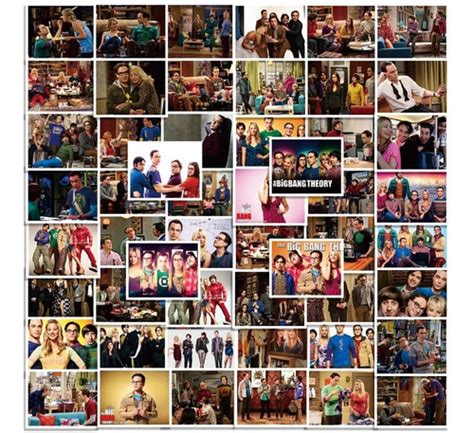 50 Pegatinas Tbbt The Big Bang Theory De La Serie De Televis Meses