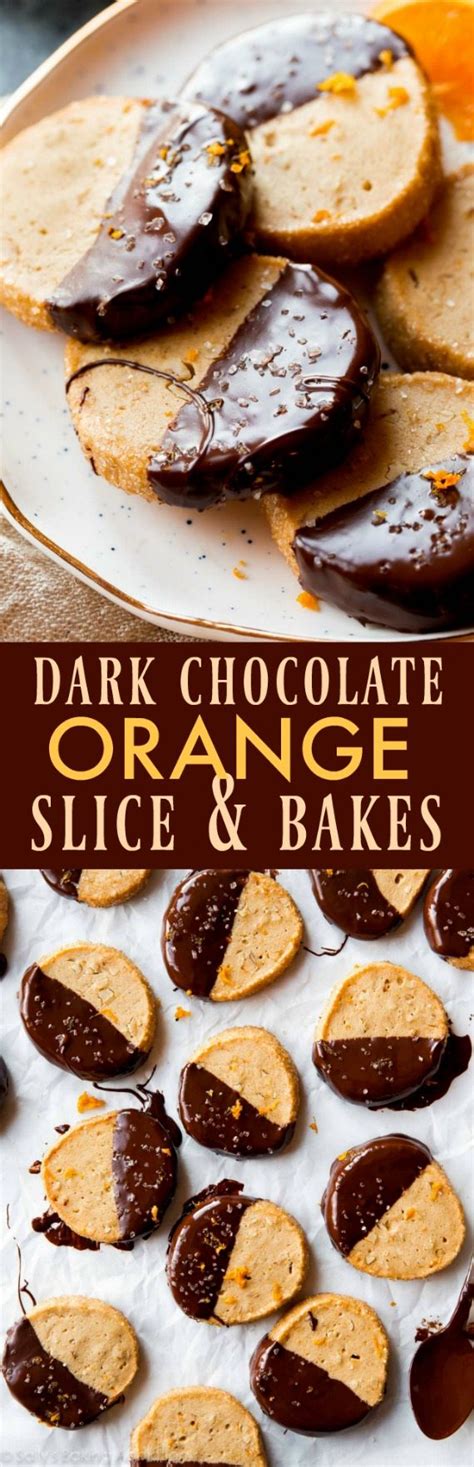 Dark Chocolate Orange Slice And Bake Cookies Sallys Baking Addiction