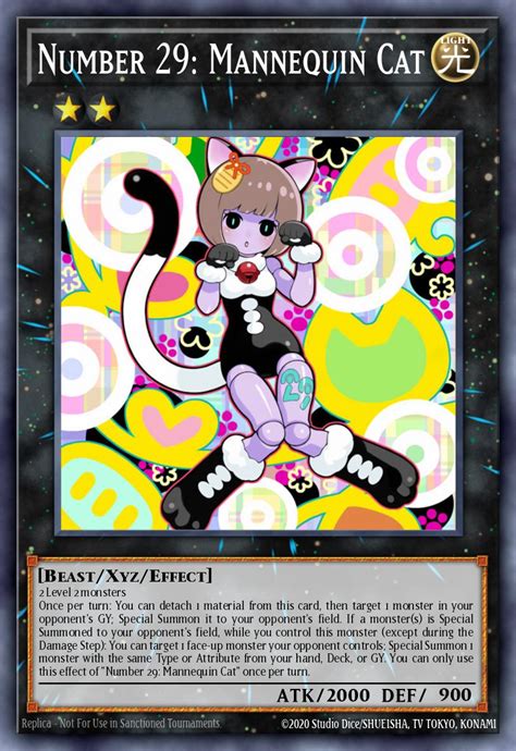 Number 29 Mannequin Cat Card Information Yu Gi Oh Database