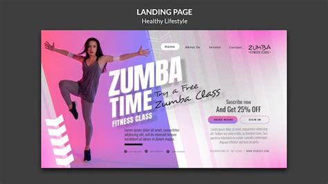 Free PSD | Zumba lifestyle banner template