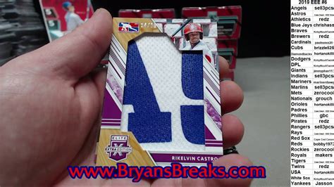 Panini Elite Extra Edition Baseball Hobby Box Break Pyt