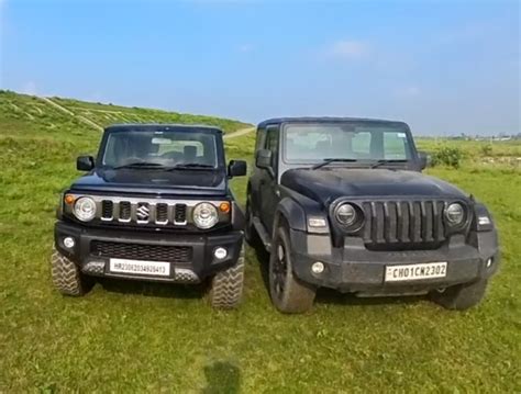 Maruti Suzuki Jimny Vs Mahindra Thar 4x4 Suvs In A Tug Of War [video]