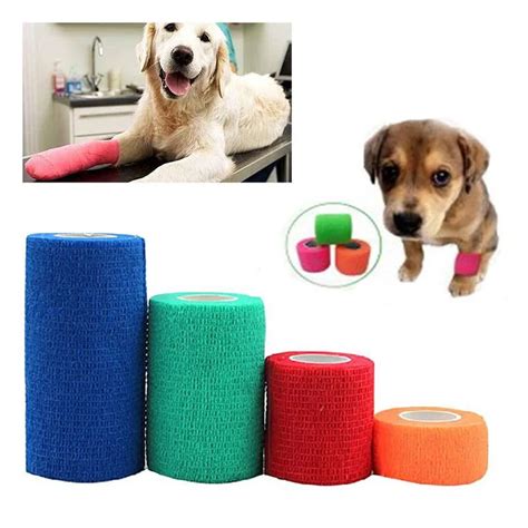 Bandage Wrap For Animals Pet Non Woven Fabric With Self Adhered Foot