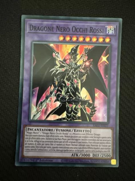 YU GI OH Dragone Nero Occhi Rossi RA02 IT021 1 Edizione Super Rara 4