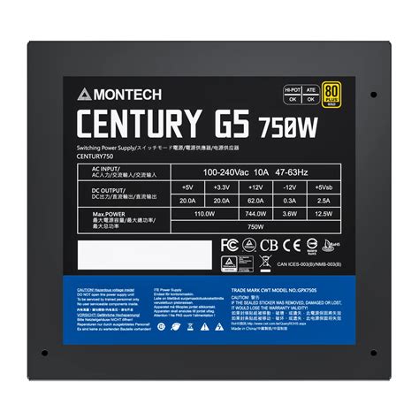 Montech Century G Psu Atx Gold Full Modular