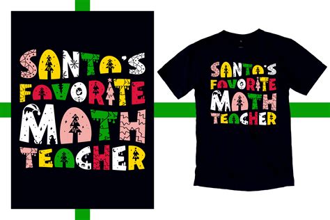 Math Teacher Christmas T Shirt Design Graphic By Teesxpress · Creative