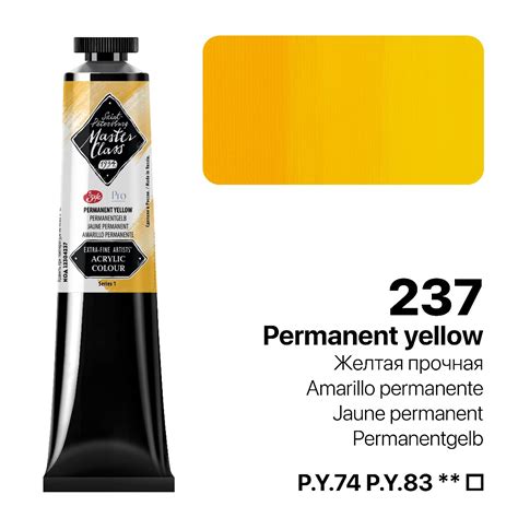 Peinture Acrylique Jaune Permanent Aquarelle Plus