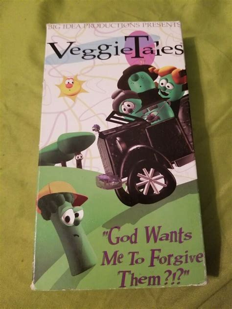 VeggieTales - God Wants Me to Forgive Them VHS 📼 Big Idea 🍅🥒 Vintage ...