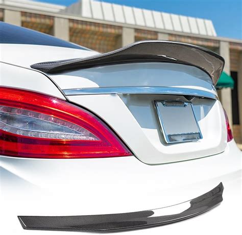 Real Carbon Fiber Trunk Spoiler For Mercedes C218 W218 Cls Class Sedan Tail Wing