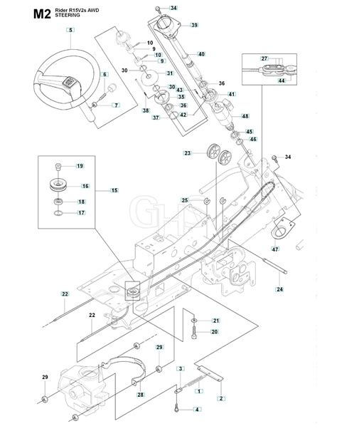 Husqvarna RIDER 15V2S AWD Steering GHS