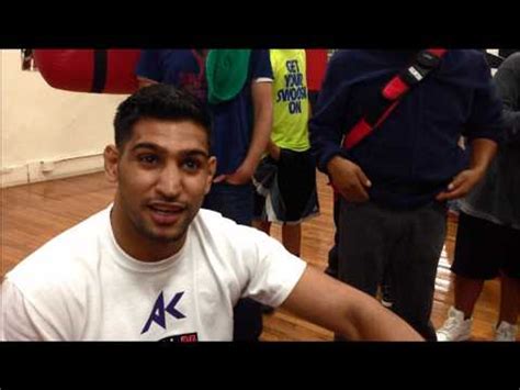 Amir King Khan World Class Boxing Gym Open Workout Interview