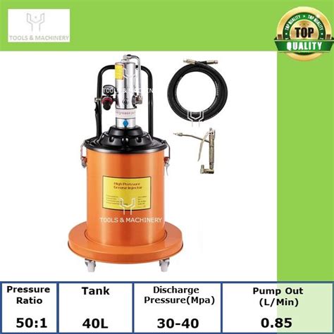 High Pressure Pneumatic Grease Injector Pump Air Operated Bucket Grease