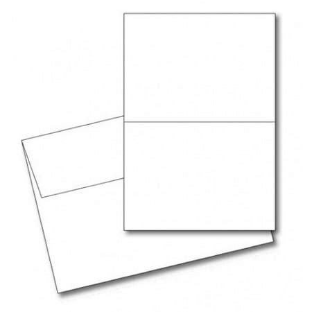 25 Blank Greeting Cards & Envelopes 5x7 A7 White - Walmart.com