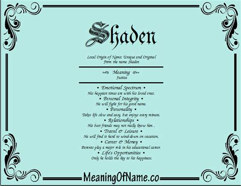 Shaden Meaning Of Name