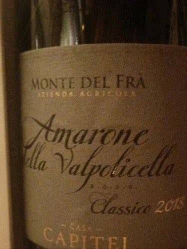 Monte Del Fr Casa Capitei Amarone Della Valpolicella Vivino Us