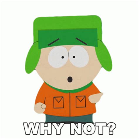 Why Not Kyle Broflovski Sticker Why Not Kyle Broflovski South Park