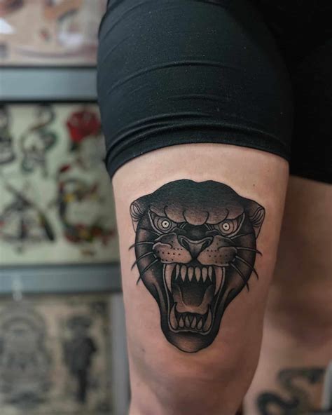 Top 127 Realistic Panther Tattoo Designs Spcminer