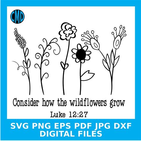 Consider How To Wildflowers Grow Svg Etsy