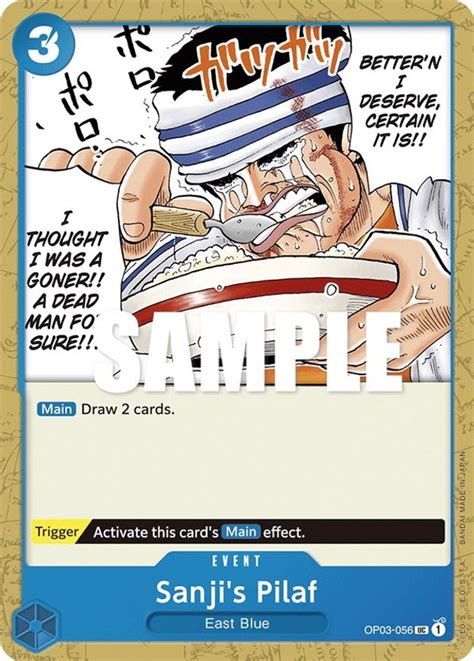 Sanji S Pilaf Pillars Of Strength One Piece Card Game