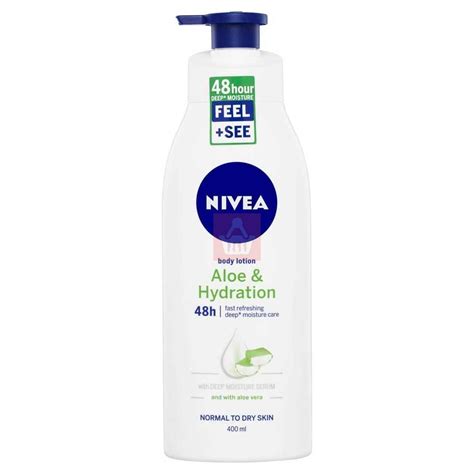 Nivea Aloe And Hydration Body Lotion Aloe Vera Normal To Dry Skin 400ml