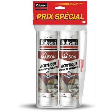 Rubson Lot de 2 Mastic Maison Acrylique Murs Fenêtres mastic