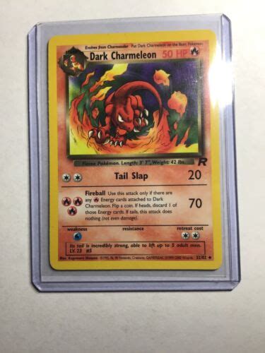 Dark Charmeleon Team Rocket Uncommon Pokemon Card