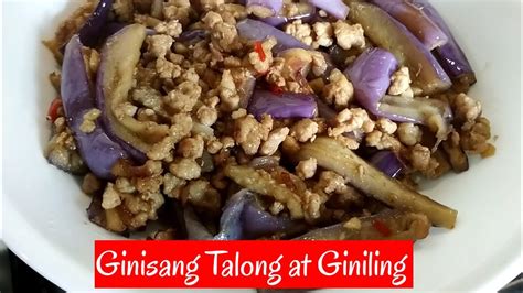 Ginisang Talong At Giniling Recipe Stir Fried Eggplant And Minced