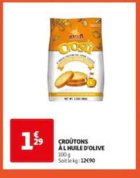 Promo Croûtons à Lhuile Dolive Chez Auchan Icataloguefr