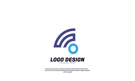 stock vector abstract creative signal and circle idea logo for company ...