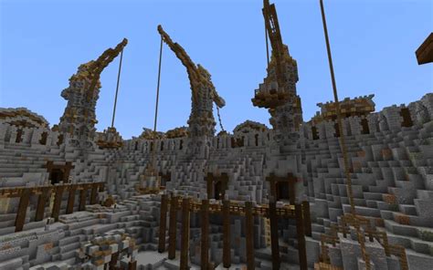 Huge Medieval Fantasy Quarry Mine Minecraft Map