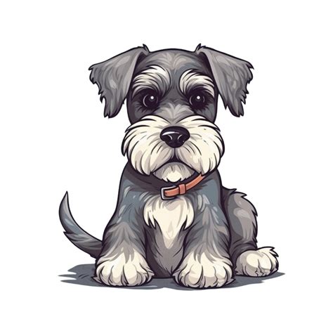 Schnauzer Cartoon Dog Clipart 24077543 Png